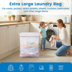 Dntorx 2 Pack XX-Large Mesh Laundry Bags for Delicates, 24 x 32 Inches Reusable Laundry Bag Durable Wash Bags for Washing Machine for College, Family, Travel, Storage