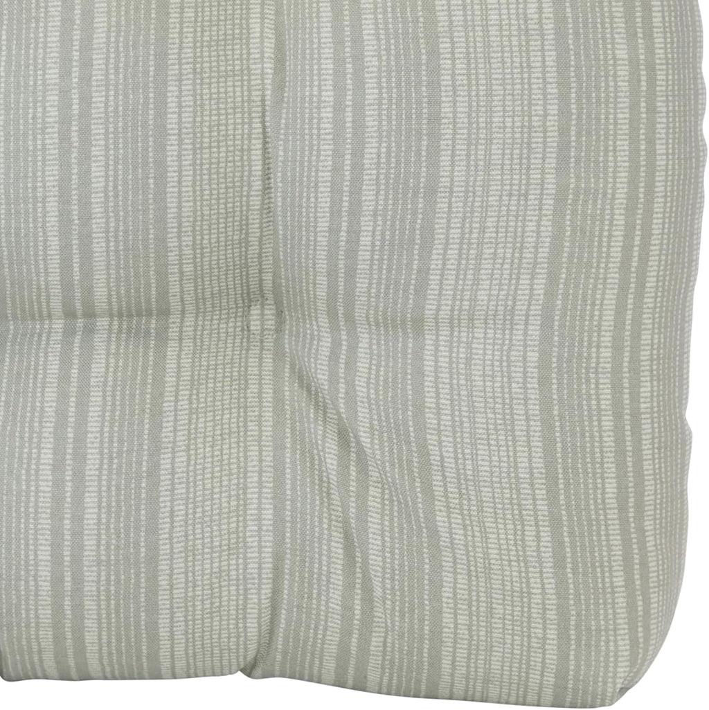 Klear Vu Wicker Solarium Indoor and Outdoor Chair Cushions for Patio Furniture, Kitchen and Dining Room, Water-Resistant Seat Pads, 19x18 Inches, 2 Pack, Boardwalk Stripe