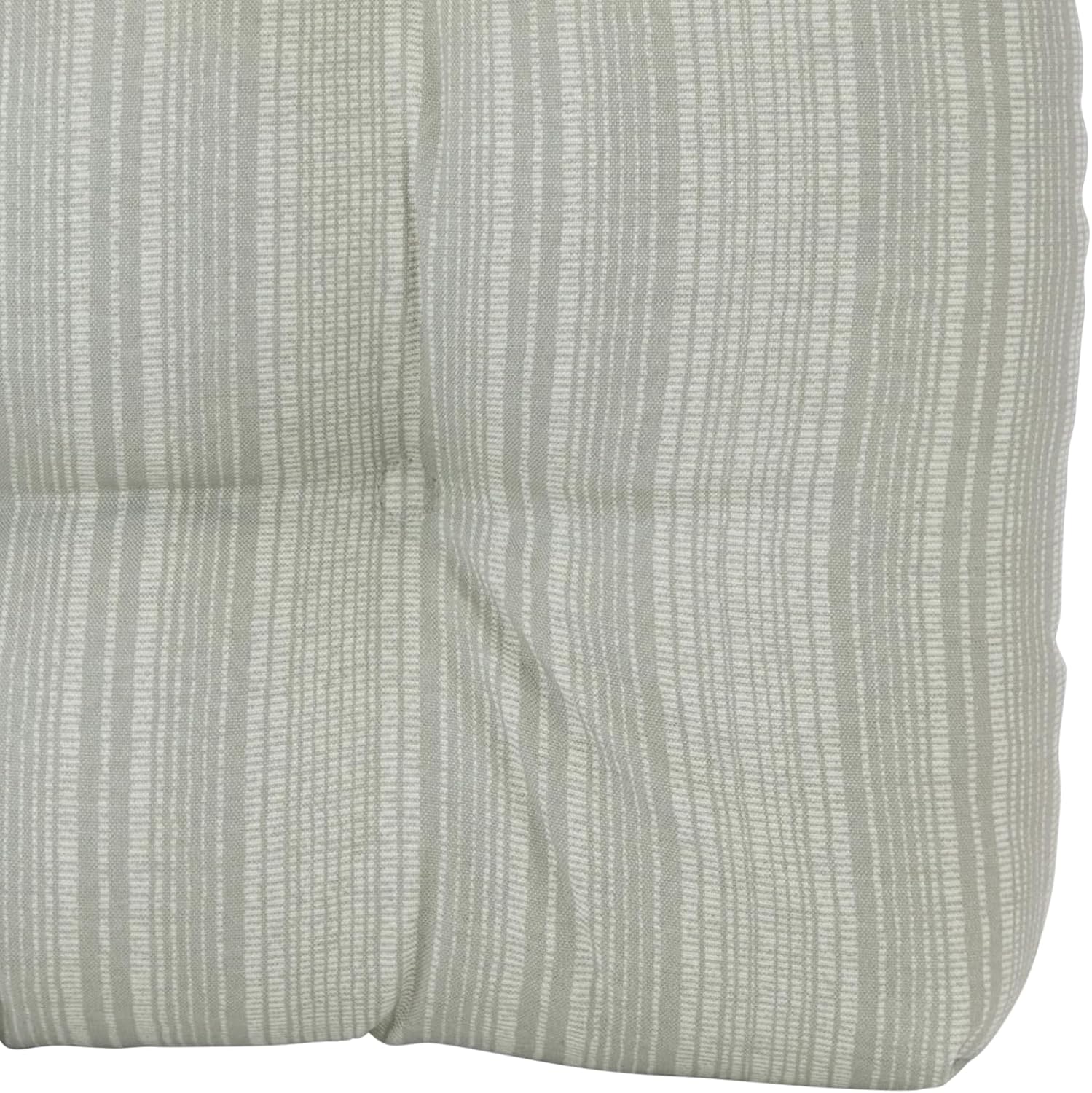 Klear Vu Wicker Solarium Indoor and Outdoor Chair Cushions for Patio Furniture, Kitchen and Dining Room, Water-Resistant Seat Pads, 19x18 Inches, 2 Pack, Boardwalk Stripe