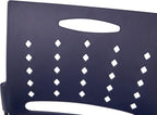 Flash Furniture HERCULES Series 881 lb. Capacity Navy Sled Base Stack Chairs with Air-Vent Back, Set of 5