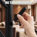 Simple Houseware Wooden Coat Rack Stand Garment Adjustable Tree Rack, 9 Hooks, Black