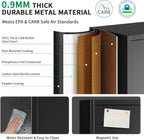 Metal Storage Cabinet with Locking Doors, 71" Tall Steel Locker Organizer with Adjustable Shelves, Garage Utility Cabinet for Home, Office, Shop, and School