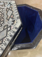 Morrocan Table Design Mother of Pearl Inlaid,Arabic Side Corner cofee Table for Living Room (Classic A)