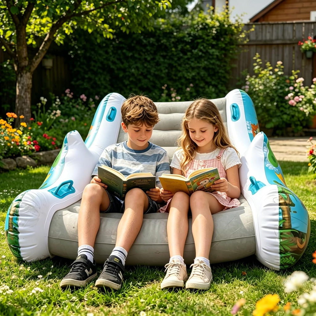 Sensory Inflatable Rocking Chair for Toddlers – Calming Sensory Chair for ADHD & Autism, Built-in Dual Function Air Pump, Inflatable Rocker for Sensory Room, Therapy, Relaxation, Gift for Boys & Girls