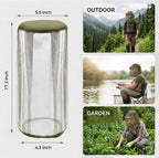 2 Pcs Black Pop Up Mosquito Net for Bed with Drawstring Bag Mosquito Head Net, 78 x 31 x 22 Inch Portable Foldable Mosquito Tent with Double Zipper, Mesh Bed Net for Camping Travel