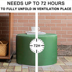 Multipurpose Outdoor Ottoman for Patio 20x14 Inches, Backyard, Additional Seating, Footrest, Side Table,Outdoor Patio Bean Bag Ottoman (Green)