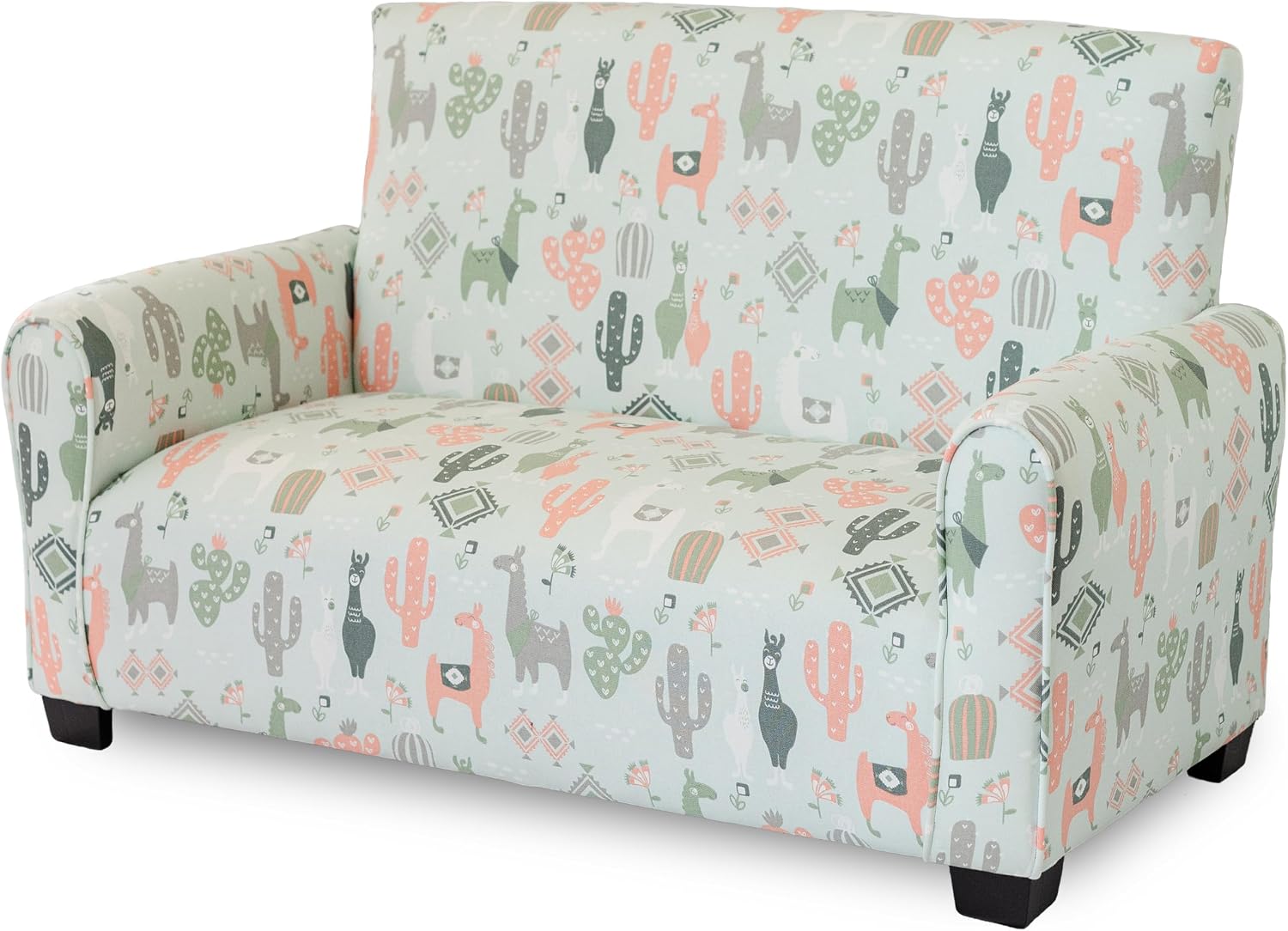 Toddler Upholstered Sofa (Llama Print)