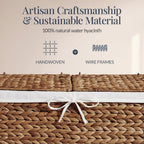 Best Choice Products Wicker Storage Basket W/ 2 Separate Lids, Rattan Woven 17.2 Gallon (65L) Basket, Foldable, Removable Washable Liner Bags for Toys, Linens, Blankets, & Laundry - Chestnut