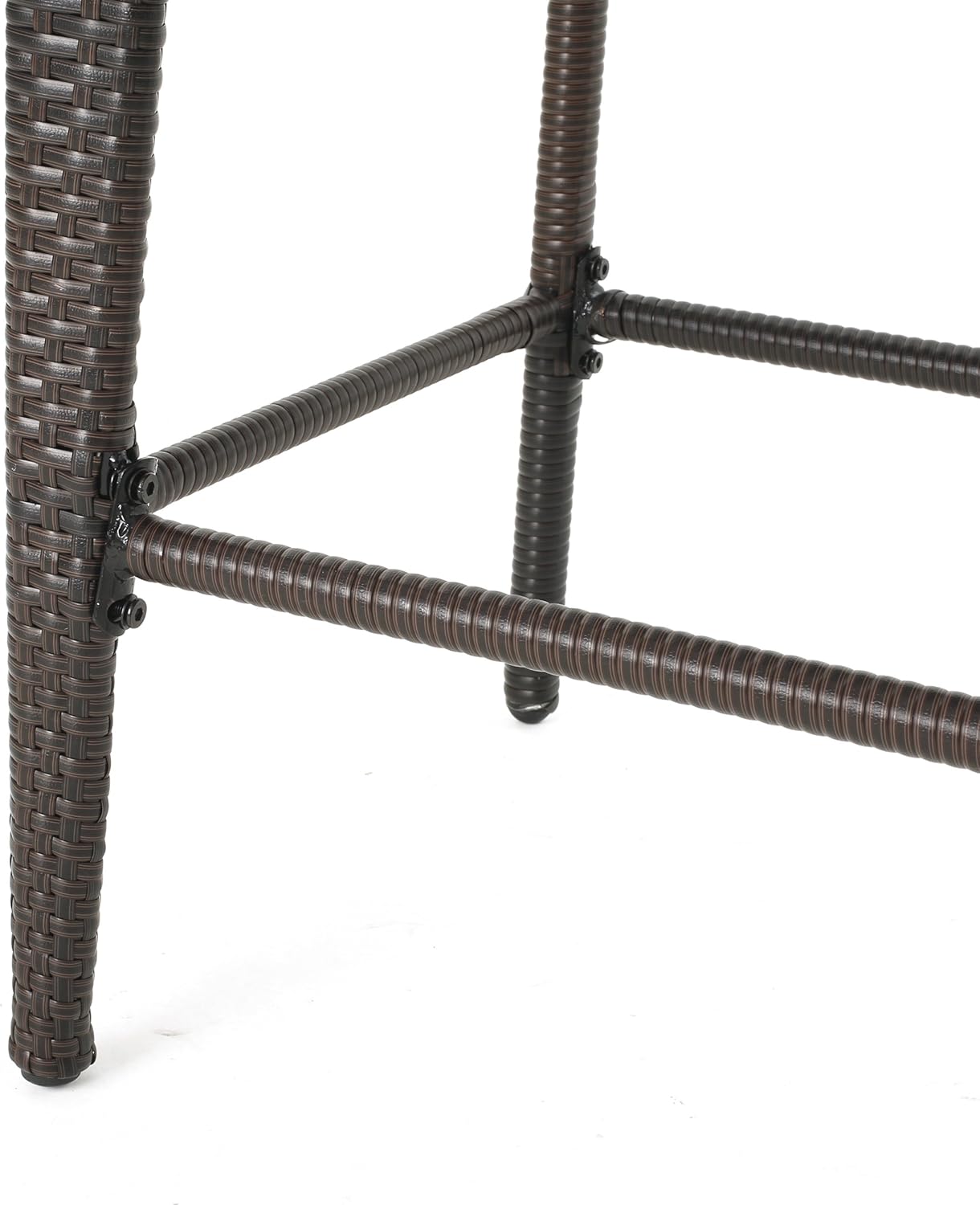 Christopher Knight Home Anaya 45" Wicker Barstools, 4-Pcs Set, Multibrown