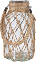 TIWPAJS Pampas Grass Vase, Boho Home Decor for Bedroom/Living Room/Coffee Table/Entryway/Office/House, Fall Farmhouse Decor, Glass Vase with Hand-Woven Hemp Rope, Room Decor Aesthetic, Modern Home