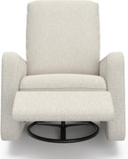 Graco Teddi Power Recliner Swivel Glider, Electronic Power Recline, Oeko-TEX 100 Certified, USB-A & USB-C Charger, Premium Cushioning & Comfort – (Dune Basketweave)