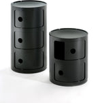 Kartell 4967/09 Componibili Drawers by Anna Castelli Ferrieri, Pack of 1, Opaque Black