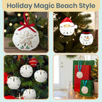 Real Sand Dollars 3" to 3.5" (10 Pack) – Sand Dollar Wall Art & Ornament Set – Beach Wedding Decor – Nautical Party Table Decor – Mini Shells for Crafts – Coastal Gifts