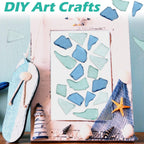 Patelai 48 oz Cobalt Blue Sea Glass Bulk Tumbled Crushed Vase Filler Frosted Seaglass Pieces for Beach Wedding Party Decor Home Decor Aquarium Ornament DIY Craft Supplies(48 oz)