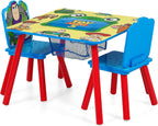 Delta Children Toy Story Kids Table and 2 Chair Set with Storage, Blue | Greenguard Gold Certified, Kids Table & Chair Set for Toddlers & Children for Arts/Crafts, Snack Time, Durable Activity Table