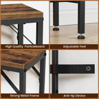 Asgolion 31.5" Console Table, 9.5" D Entryway Table with Power Outlets & USB Ports & Fabric Basket, Narrow Sofa Table for Hallway, Foyer, Living Room, Rustic Brown