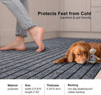 2' x 6' Runner Rugs with Rubber Backing, Outdoor Indoor Utility Non Slip Carpet Rug Runner for Hallway, Custom Size Area Rugs Mat for Entryway Balcony Patio Kitchen Garage Stair Laundry