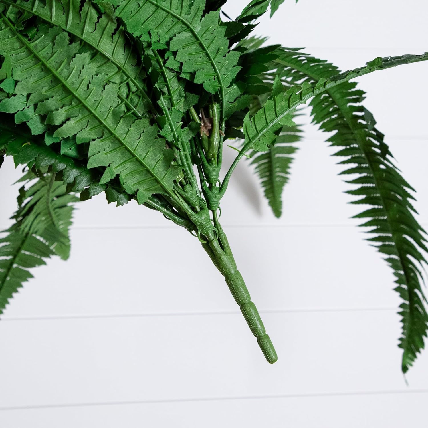 Nearly Natural 48in Boston Fern Artificial Plant, Large Hanging Fake Plant with 67 Long Realistic Fronds, Maintenance-Free Faux Fern for Office and Home Décor (Set of 2)