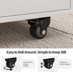 4 EVER WINNER 39" Rolling Kitchen Island with Storage and Drawer, Farmhouse Kitchen Island on Wheels with 3-Tier Spice Rack, Adjustable Shelf & Towel Rack, Mobile Kitchen Cart for Small Space, White