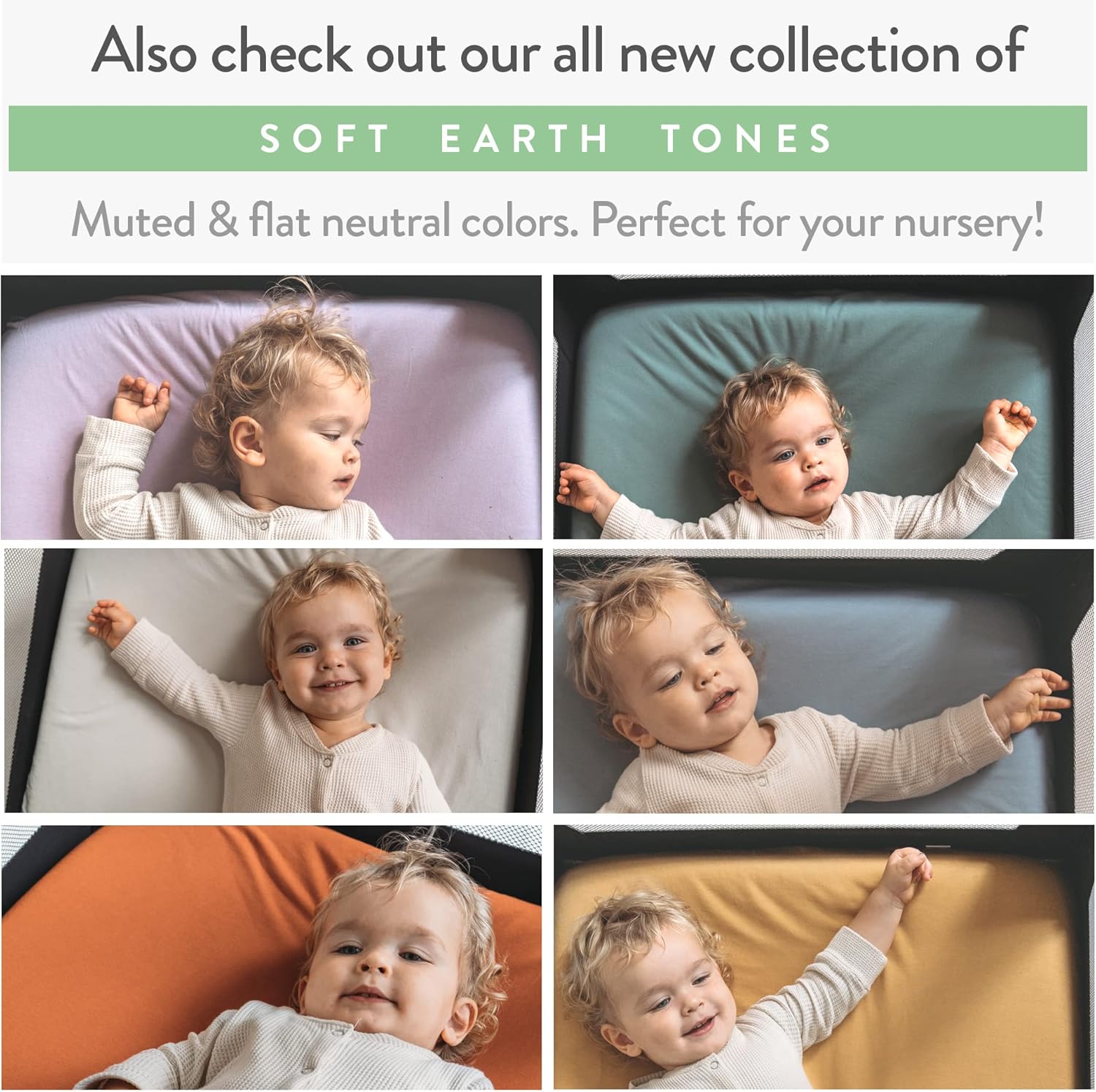 Joey + Joan Pack and Play Sheets Fitted – Compatible with Graco Pack n Play Playard Crib and Other 27 x 39 Inch Playpen Mattress – Buttery Soft 100% Cotton – Light + Dark Sage Green – 2 Pack