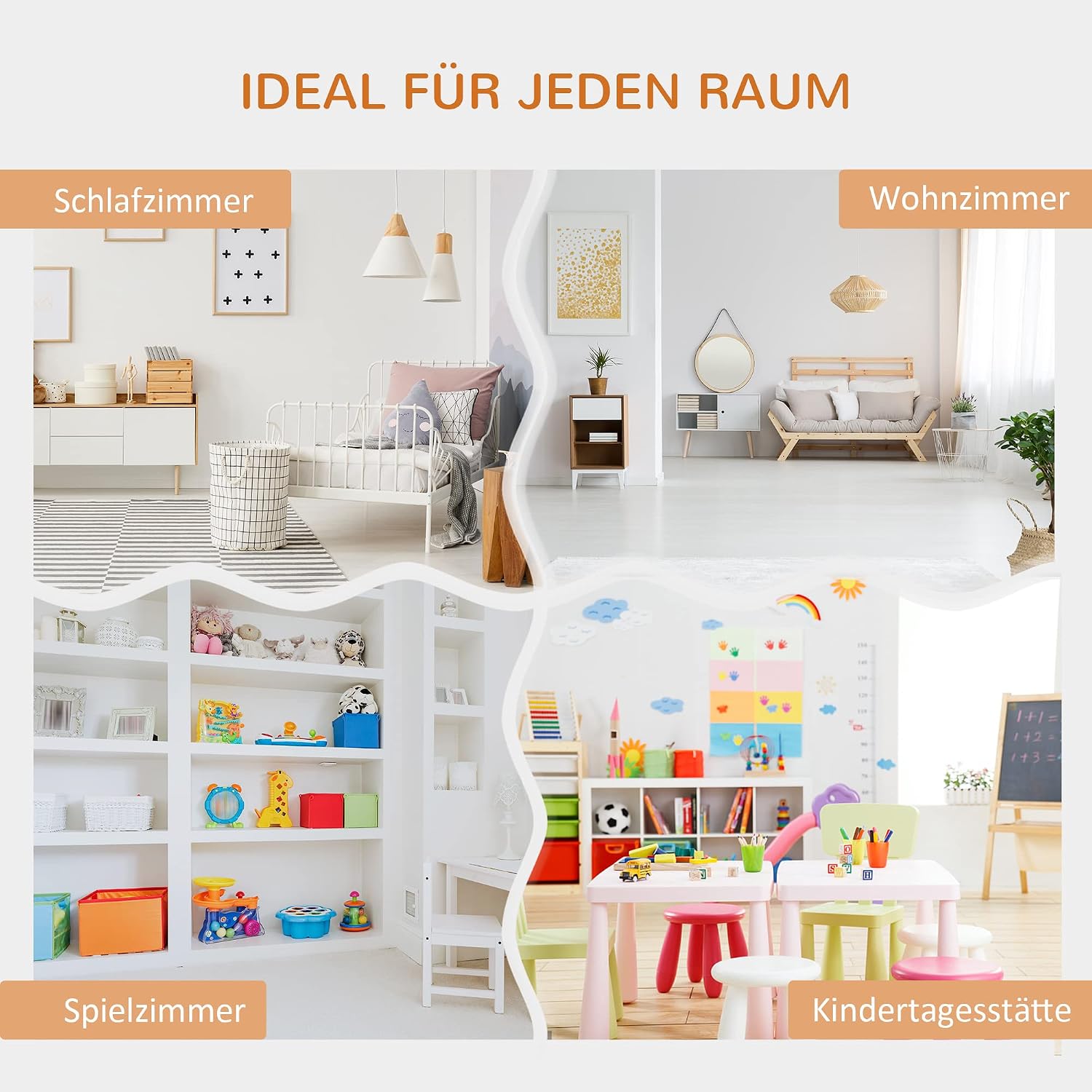 6 Cubby Bookcase with Reading Nook and Cushion, Multi Purpose Storage Organizer for Bedroom, Living Room, Pure White