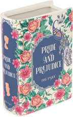 Steel Mill & Co Original Book-Shaped Decorative Vase, Ceramic Vases for Home Decor, Cute Bookshelf Decor, Unique Vase for Book Lovers (Large - Pride and Prejudice)