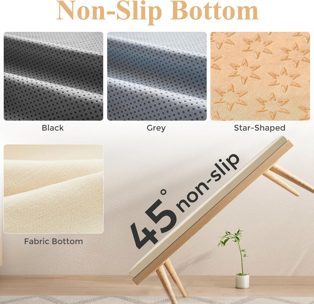 Waterproof Custom Size Bench Cushions for Indoor Outdoor Furniture, Bay Window Seat Cushions Indoor, Custom Cushions for Breakfast/Reading Bench Nook/Dining Entryway Mudroom Bench, Anti-Slip/Scratch