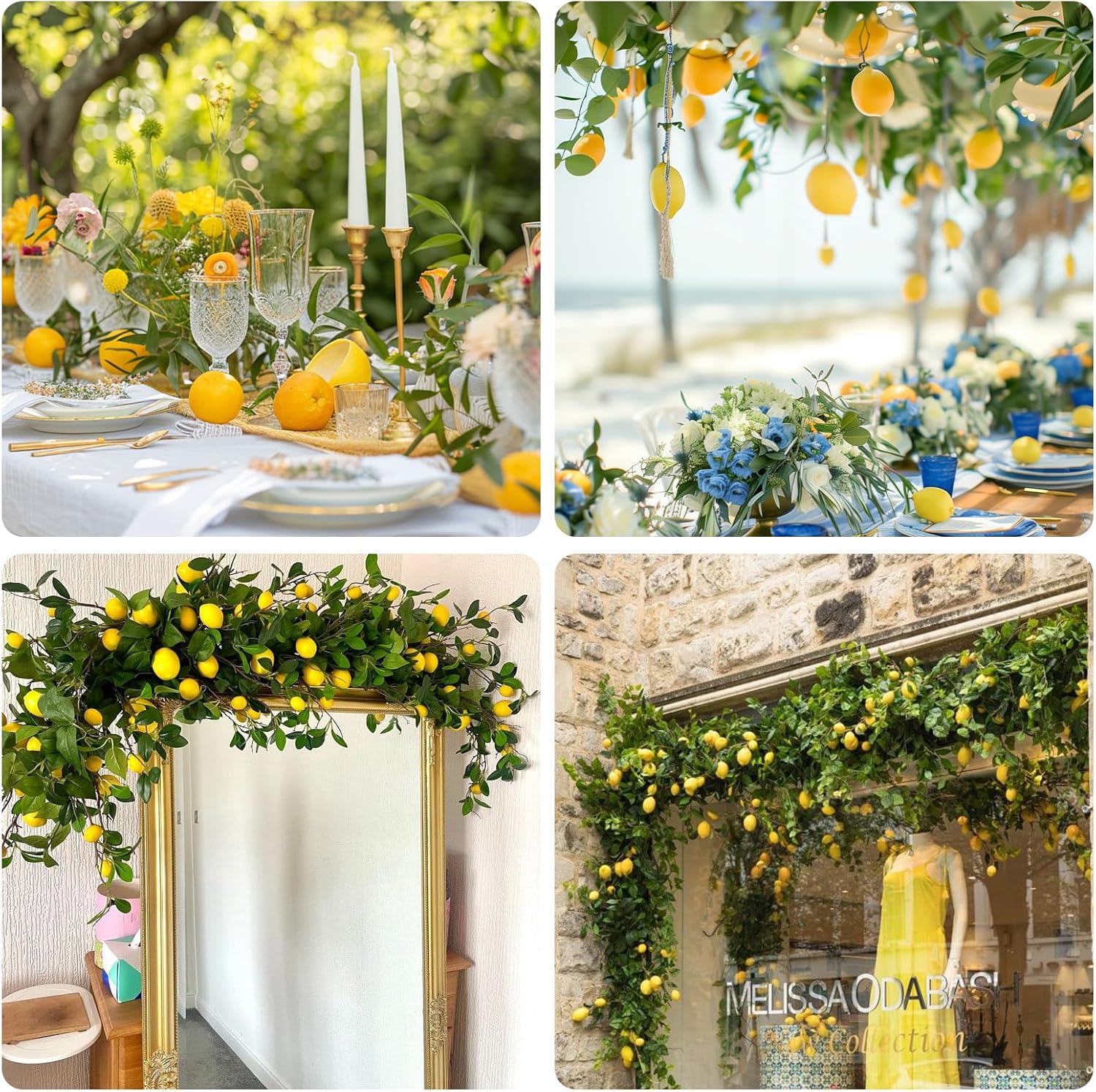 dallisten 12PCS Artificial Lemons – Lifelike Fake Yellow Lemons for Kitchen Decor, Fruit Bowl, Lemonade Party, Photo Props & Summer Table Decorations – Realistic Faux Fruit for Home & Events