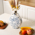 Blue and White Vase for Home Decor, Chinoiserie Vase Decor, Ceramic Large Vases, Flowers and Branches