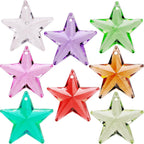 Plastic Stars - Gemstones and Crystals - Pack of 160pcs Vase Filler - Jewels for Crafts - Fish Tank Rocks - Sensory Bin Filler - Gems for Crafting - Fake Ice - Aquarium Stones - Multicolored