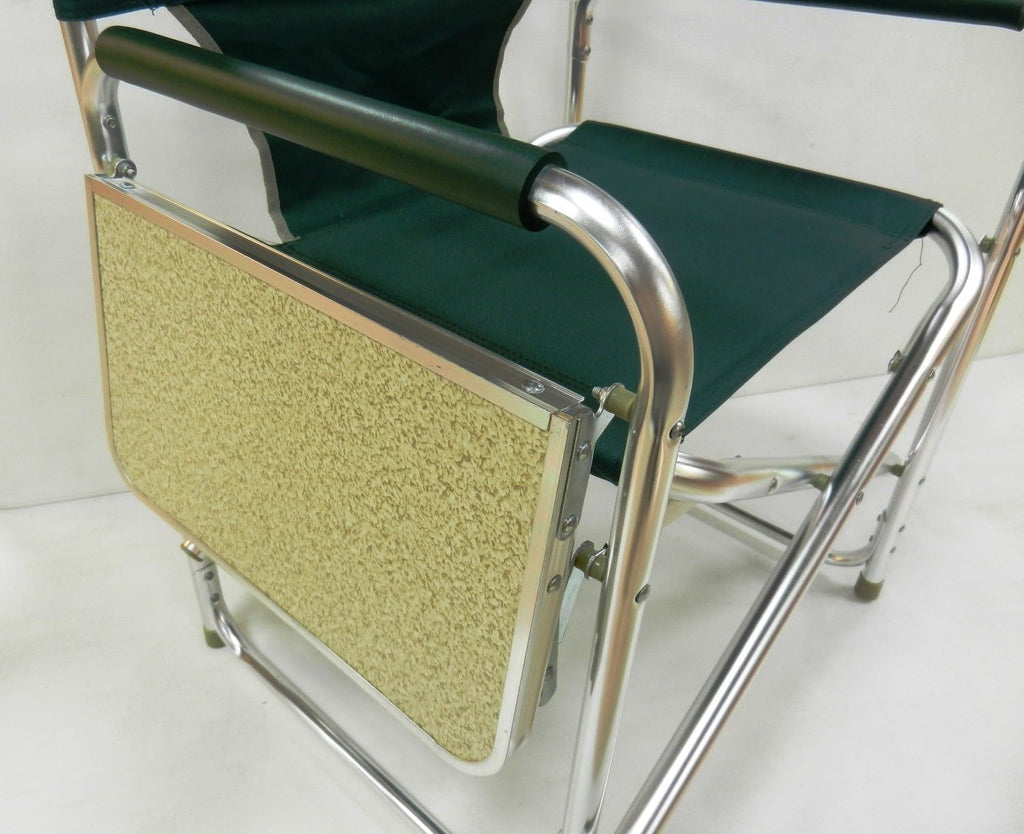 Captain Stagg (Captain STAG) CS Aluminum with Side Tables Director Chair Green M-3870