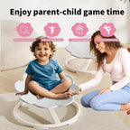 Spinning Chair for Autistic Kids, Sensory Toys for Kids with Autism, Baby Swivel Chair Sit and Spin Toys for Toddlers 3+, Balance Coordination Focus Training (White)