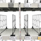 20 Pcs 60 * 40CM Pack Wire Shelf Divider, Closet Dividers Shelf Organizers, Ideal for Product Display and Organization, Retail Shelving by Clip Strip Marker Label，Separators for Clothes