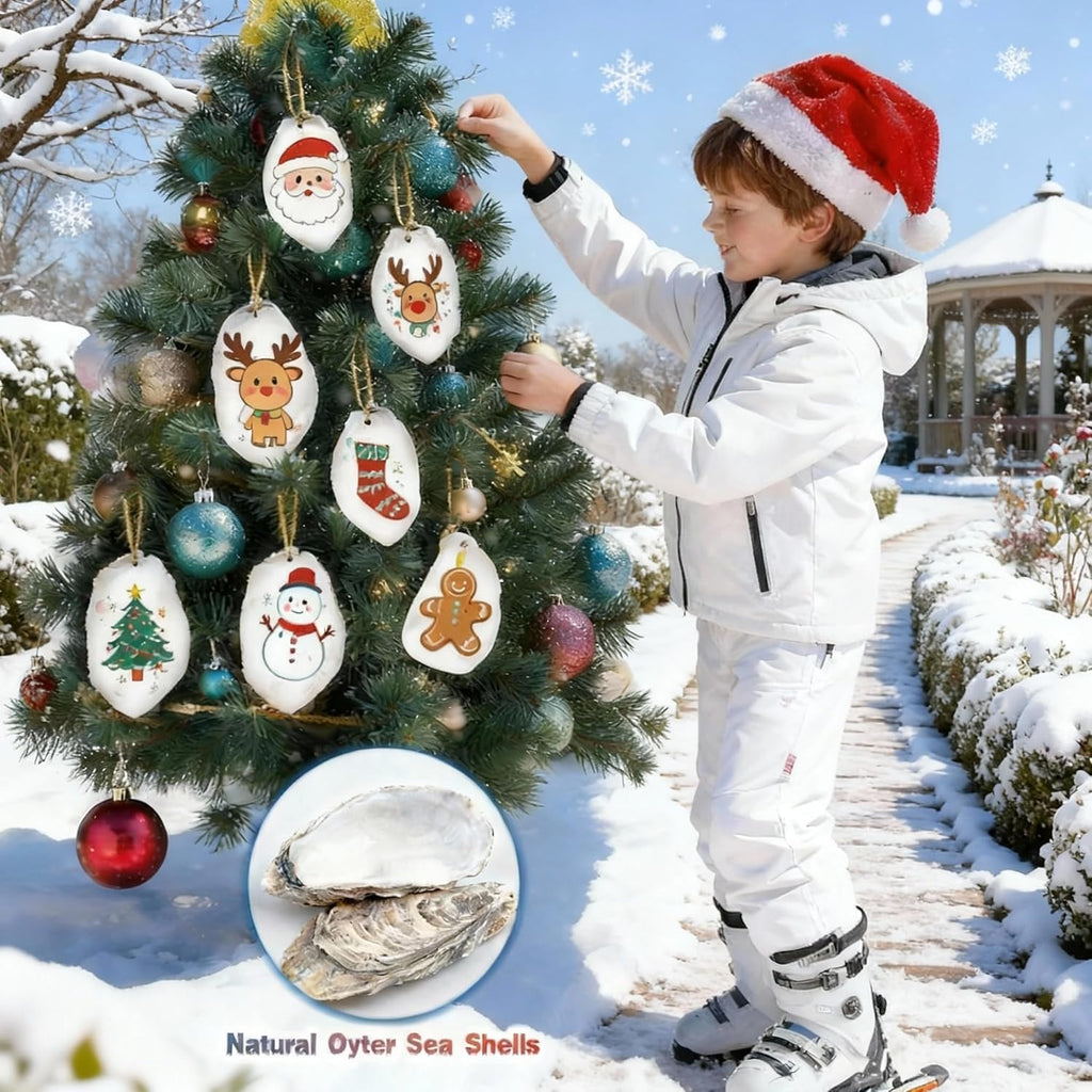 30Pcs 4"-6'' Oyster Shells for Crafts Large Oyster Shells for Crafts Christmas Ornaments Natural Oyster Shell Beach Themes Home Decor Painting Wedding