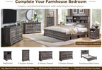 6 Drawers Dresser for Bedroom, 54" Wide Wood Large Dressers w/Roman Column | Dressers & Chests of Drawers, Wooden Dresser TV Stand for Nursery Bedroom Living Room Hallway,Dark Rustic Oak