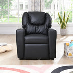 Recliner Chair Black PVC PU612