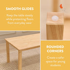 Back2School Express Wooden Activity Table, Kids Furniture, Natural