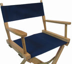 Marine Grade Weather Resistant Directors Chair Replacement Cover (Round Stick) - Marine Blue