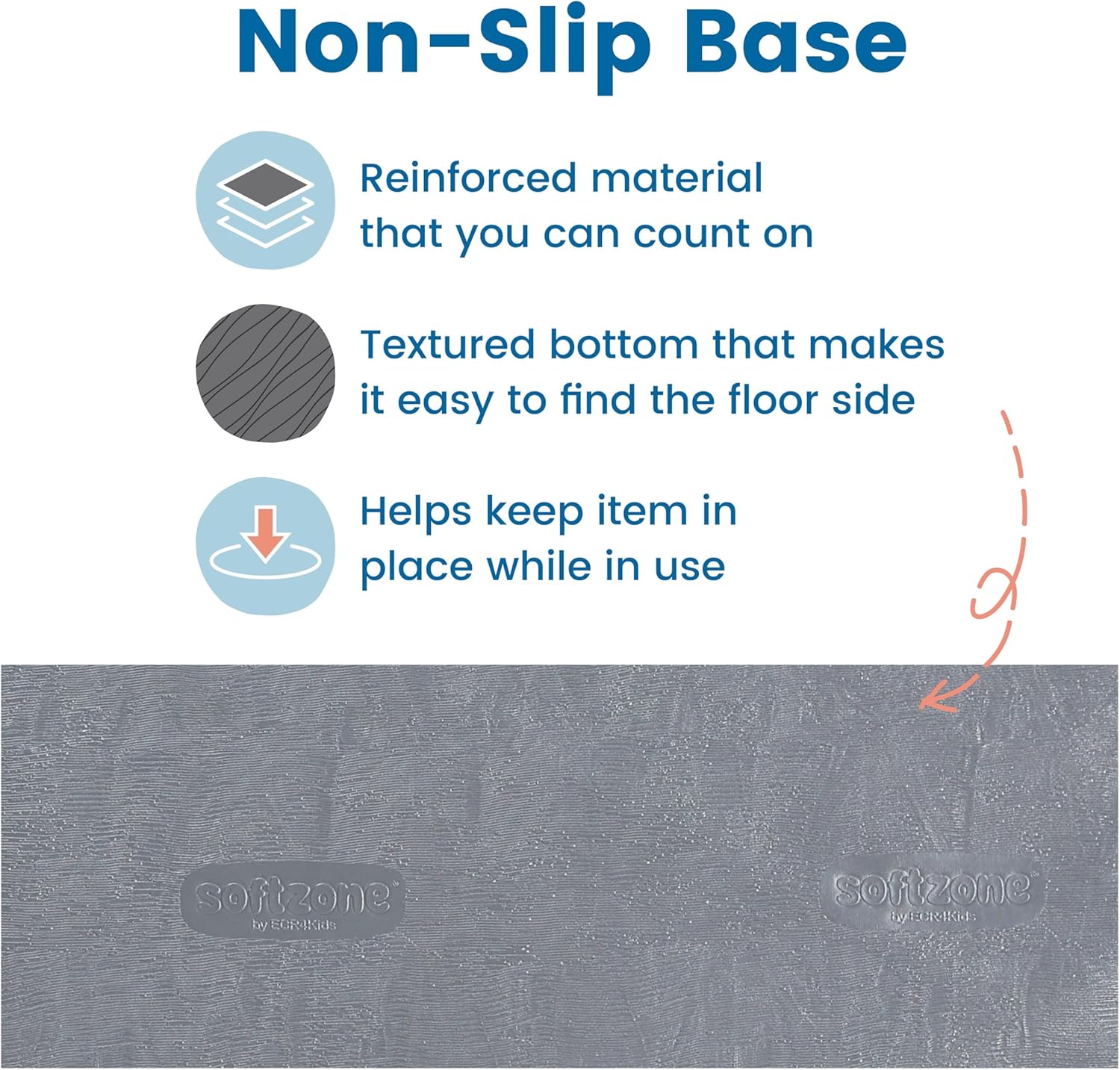 ECR4Kids SoftZone Toddler Modular Stool Seating Set, Classroom Furniture, Grey, 2-Pack