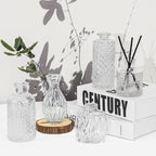 24Pcs Glass Bud Vase Set,Small Flower Vase for Tables Centerpieces Decor, Mini Vintage Clear Vase for Home,Wedding,Party Decorations