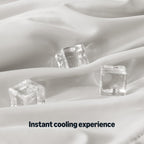 Amazon Basics Cooling Comforter, Temperature Regulating Blanket for Hot Sleepers, Summer & All Season Bedding, Lightweight, 106"x90", King, Gray