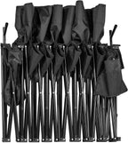 Lightweight 6-Person Folding Bench with Storage Pockets, Cup Holders, Sunshade and Carrying Bag for Soccer, Baseball, Camping