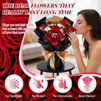 Preserved Red Rose Bouquet for her, Eternal Rose Gift Set in Premium-Quality for Girlfriend, Engagement, Mother’s Day, Birthday, Anniversary, Graduation, Valentine’s Day, Independent Day