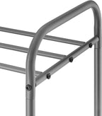 Whitmor 3 Tier Rolling Cart, Portable Closet, Metal Rolling Storage Cart,Suitable for Bedrooms, Living Rooms, and Kitchens.