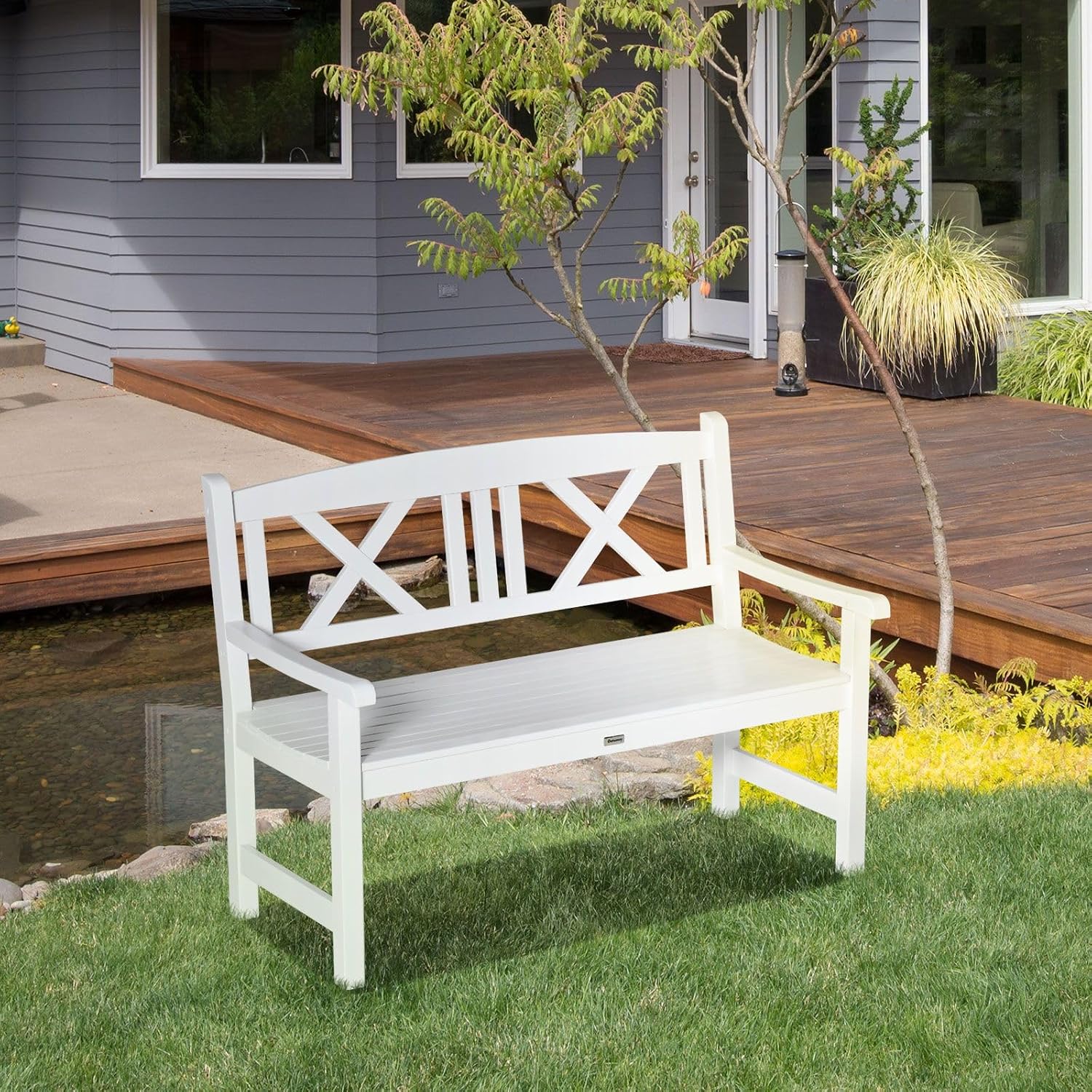 Rustic Style Wooden Bench