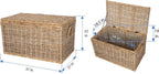 Kouboo Rattan Kobo Decorative Storage Trunk with Lid, Large