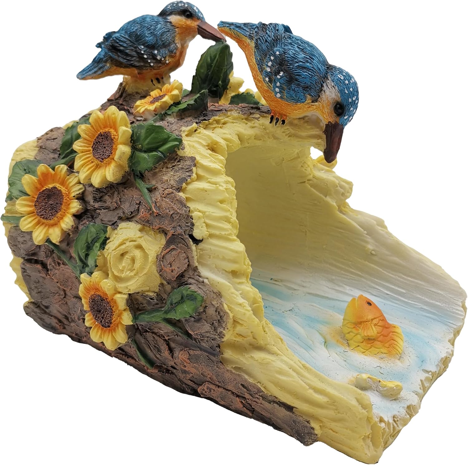 Bird Sculpture Gutter Diverter Rain,Deco Gutter Extension Downspout, Eco-Friendly Resin Statue Gutter Extender Diverter,Splash Block, Perfect Rain Gutter Downspout Extension for 3"x4" Downspouts