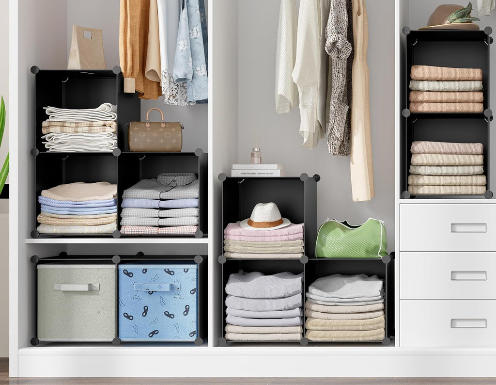 HOMIDEC 6-Cube Storage Organizer, Closet Organizer Storage Cabinet Shelf Bookcase Bookshelf,Storage Cubes Organizers Cabinet for Kids,Closet, Bedroom,Bathroom