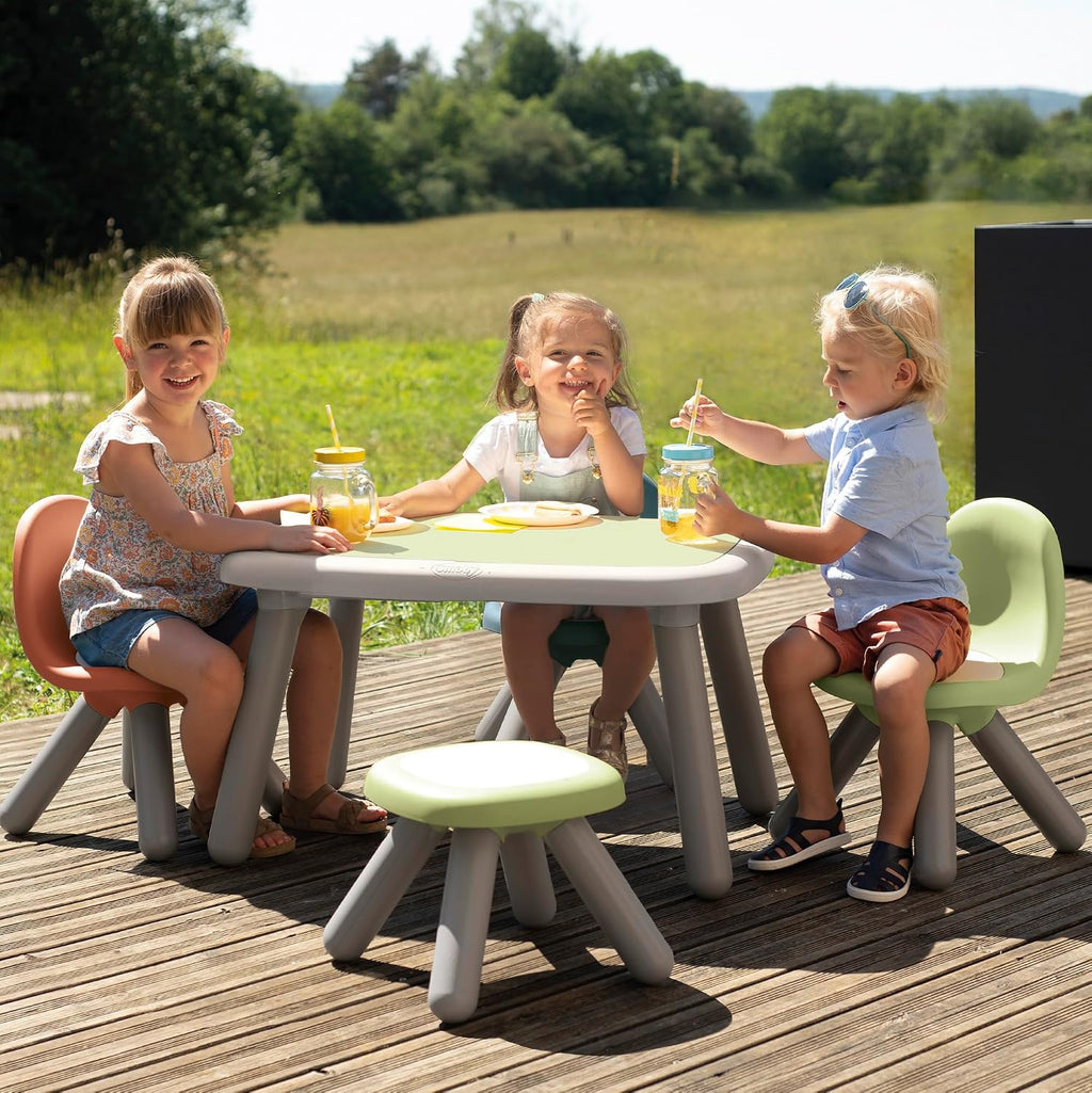 Smoby Life - Children's chair in blue - Indoor and outdoor use - Anti-UV coating - Recycled material - From 18 months - Made in France