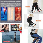 Adjustable Chairless Wearable Invisible Chair,Invisible Chair Wearable Exoskeleton Human Wearable Seat,Anywhere Camping Folding Stool 5 Gear Adjustable Heights